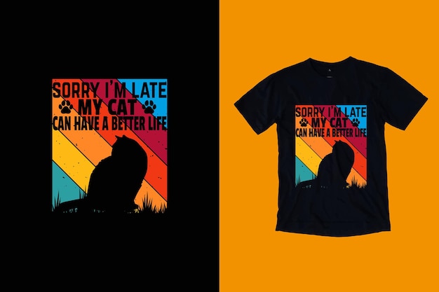 Cats vintage t shirt design, t shirts for cat lovers, funny cat t shirt designs.