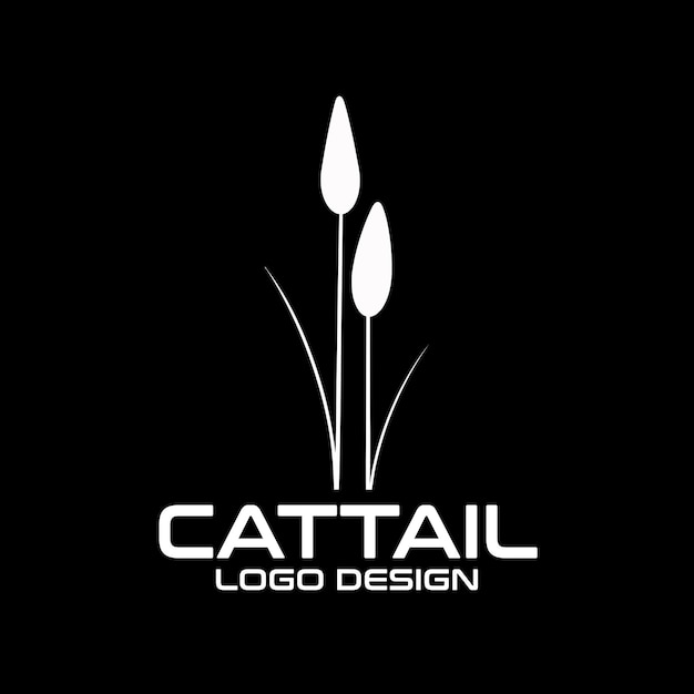 Cattail Vector Logo Design