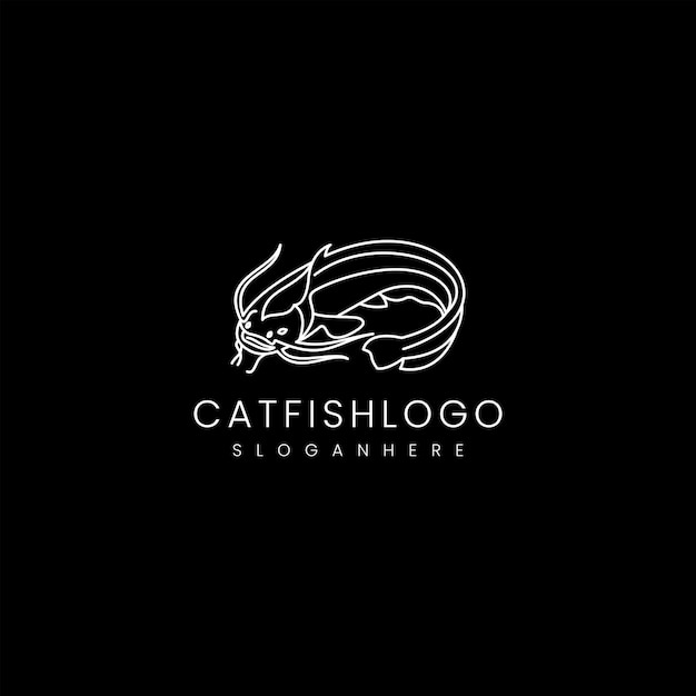 Cattish logo ontwerp pictogrammalplaatje