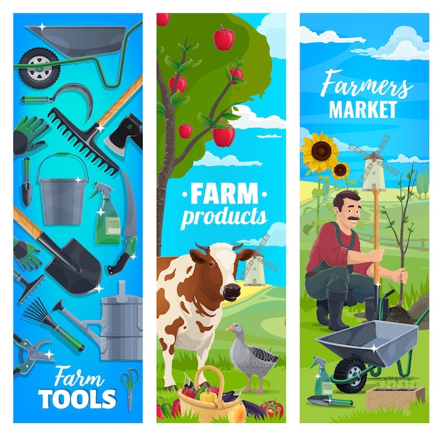 Cattle farm farmer tools and farming products