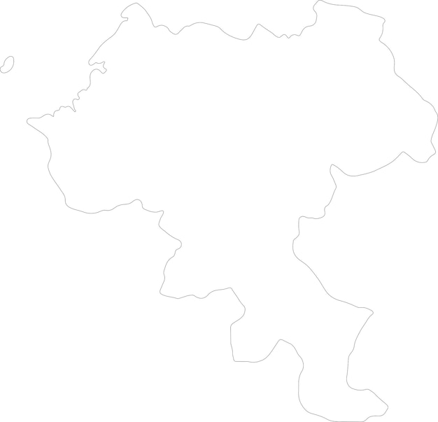 Vector cauca colombia outline map