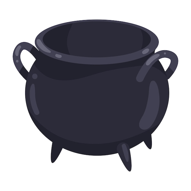 cauldron pot empty isolated icon