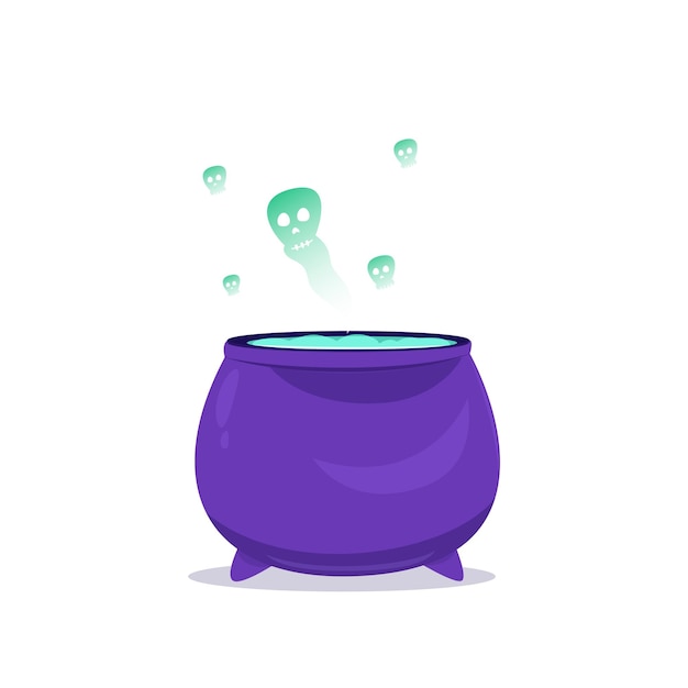 Cauldron spell potion Halloween Day