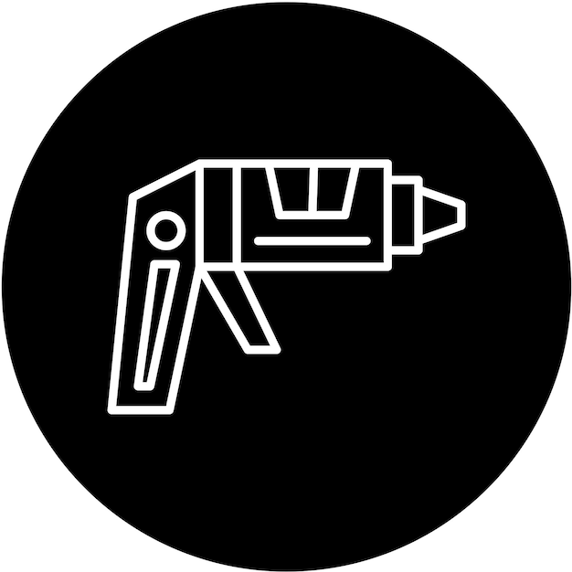 Vector caulking gun icon style