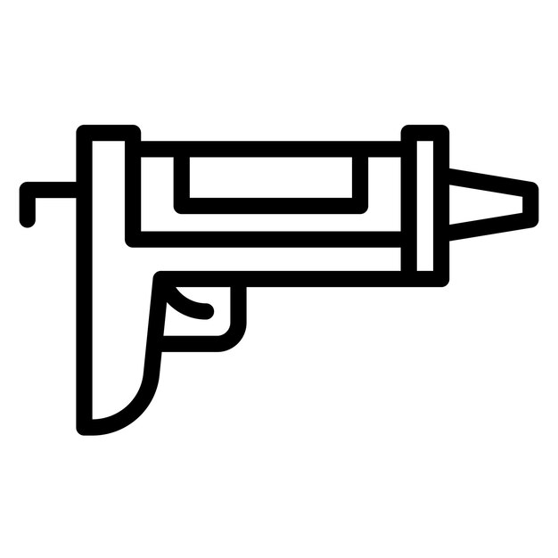 Vector caulking gun vector icon illustration of construction tools iconset