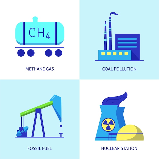 Causes of climate change icons