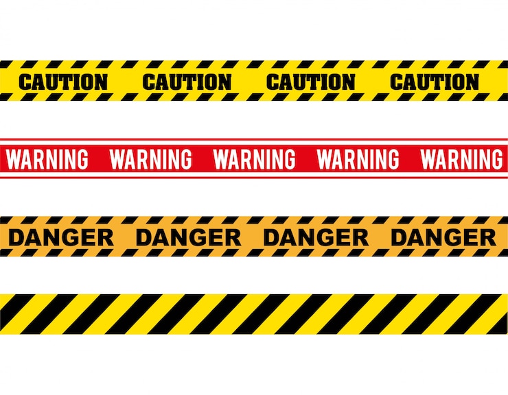 Vector caution design over white background vector illustration 