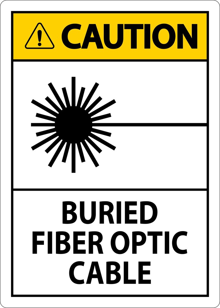 Caution First Sign Buried Fiber Optic Cable