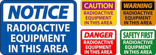 Caution Sign Caution Radioactive Equipment In This Area