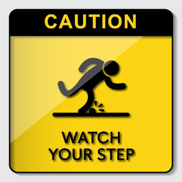 Vector caution sign poster 487