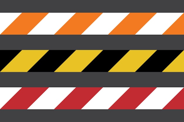 Caution tape icon Danger line symbol Vector sign