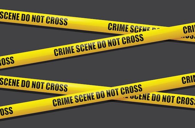 caution warning tape with yellow and black stripes realistic crossed tape for restricted crime area