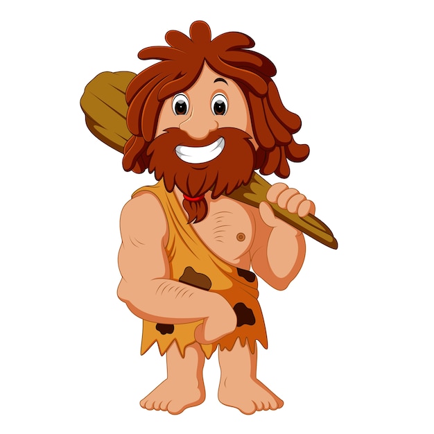 Vector caveman cartoon