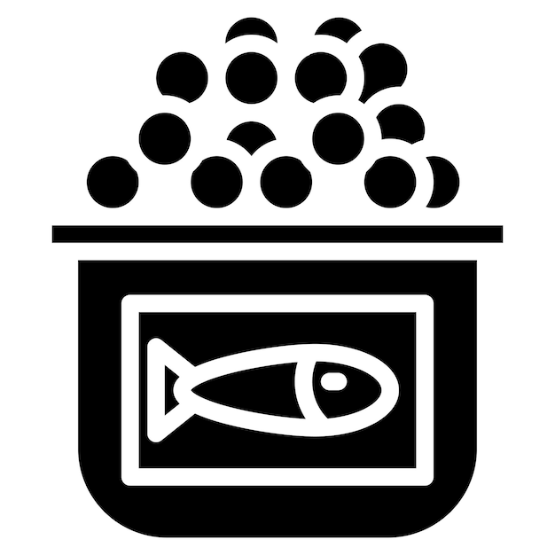 Vector caviar icon vector image can be used for fish and seafood