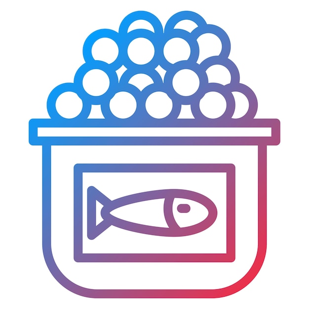 Вектор Векторное изображение иконы икра может быть использовано для рыбы и морепродуктов
