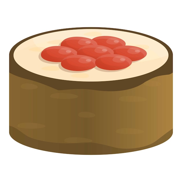 Caviar sushi roll icoon Cartoon van caviar sushi rol vector icoon voor webontwerp geïsoleerd op witte achtergrond