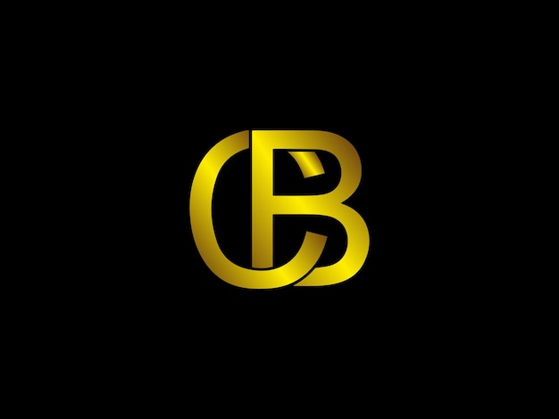 Vettore progettazione del logo della cb