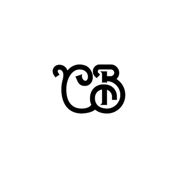 CB monogram logo design letter text name symbol monochrome logotype alphabet character simple logo