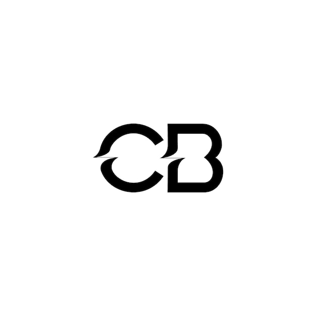 CB monogram logo design letter text name symbol monochrome logotype alphabet character simple logo