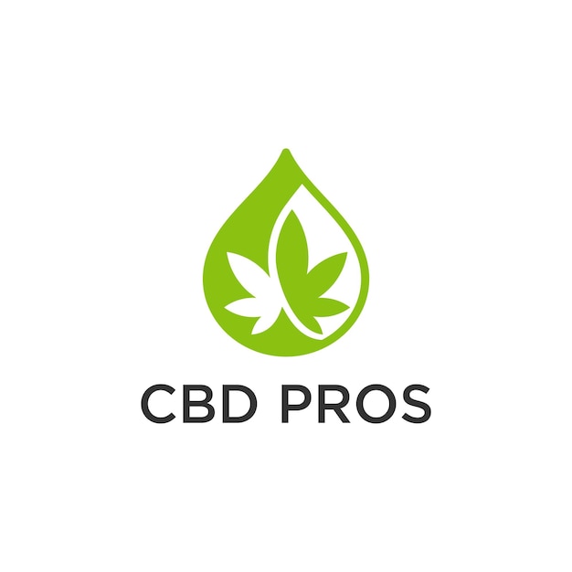 Шаблоны дизайна логотипа каннабиса cbd