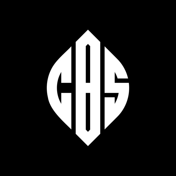 Vector cbs 圓形和圆形的字母标志设计 cbs 圆形字母与排版风格的字母三个首字母形成一个圆形的标志cbs 圆形章 抽象单体 字母标记 矢量