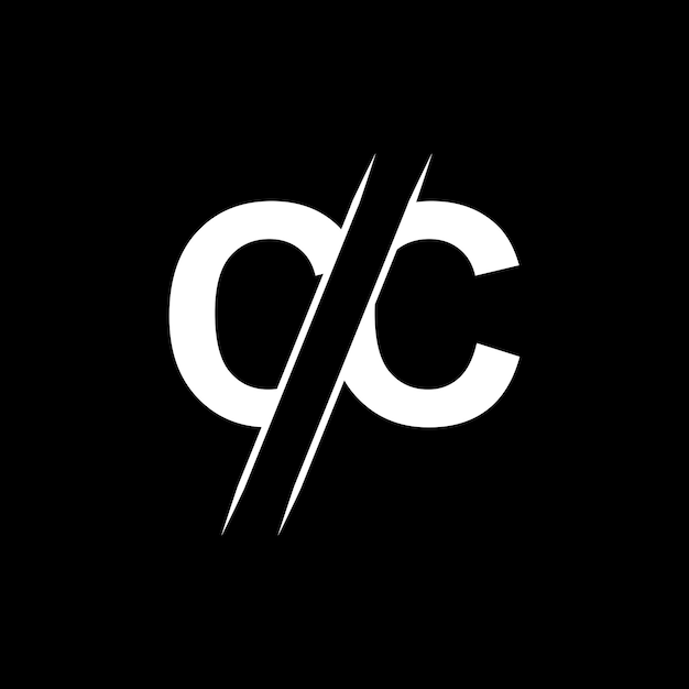 Элементы шаблона логотипа буквы CC