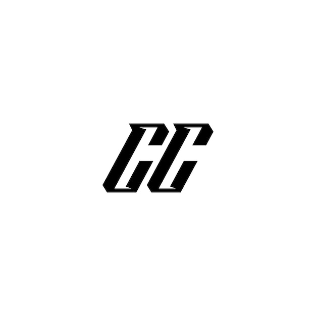 CC-monogram logo ontwerp letter tekst naam symbool monochrome logotype alfabet karakter eenvoudig logo