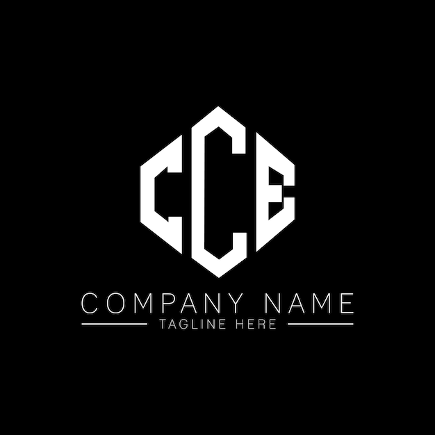 Premium Vector Cce letter logo design with polygon shape cce polygon