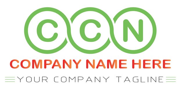 Vector ccn letter logo design