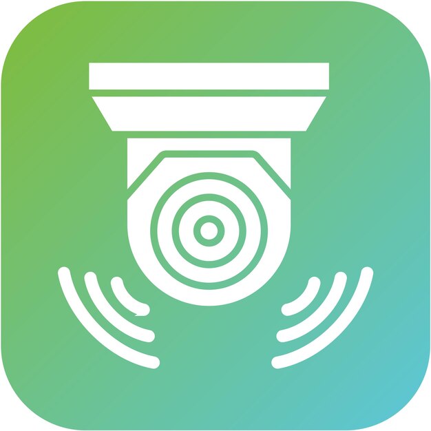 Vector cctv camera icon style