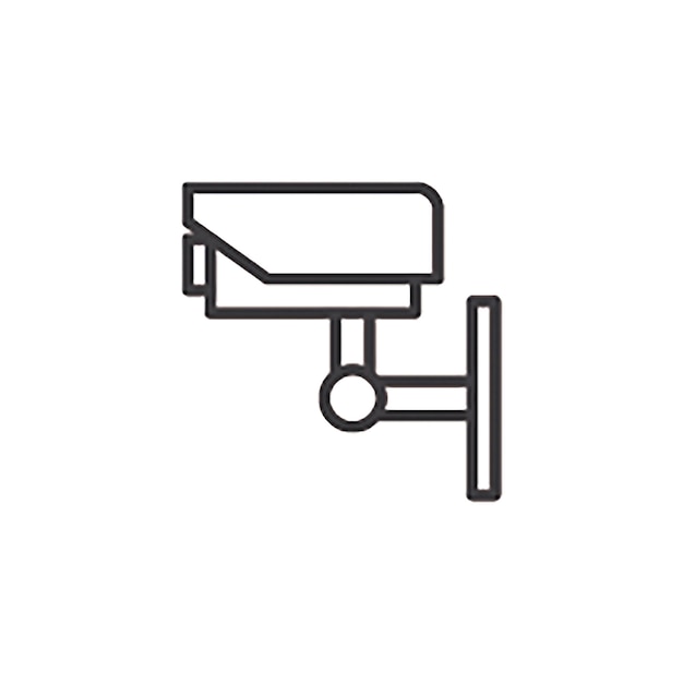 Cctv camera line icon