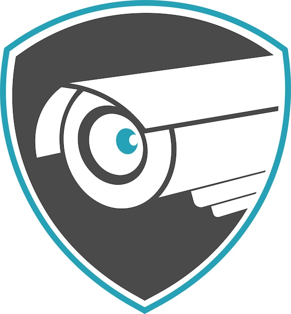 Vettore logo della telecamera cctv