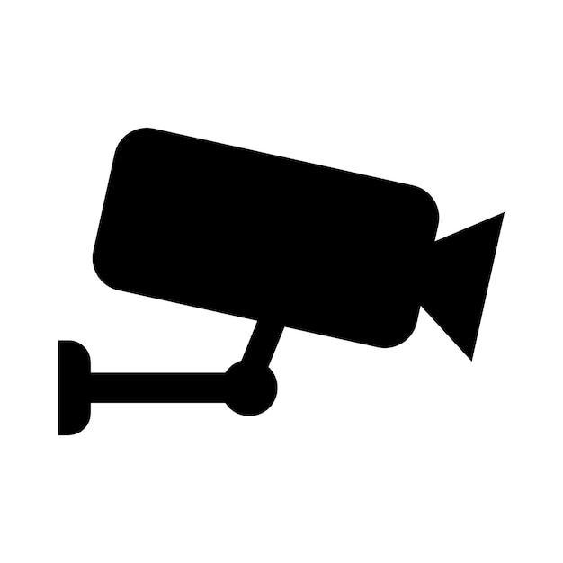 CCTV camera pictogram logo vector ontwerpsjabloon