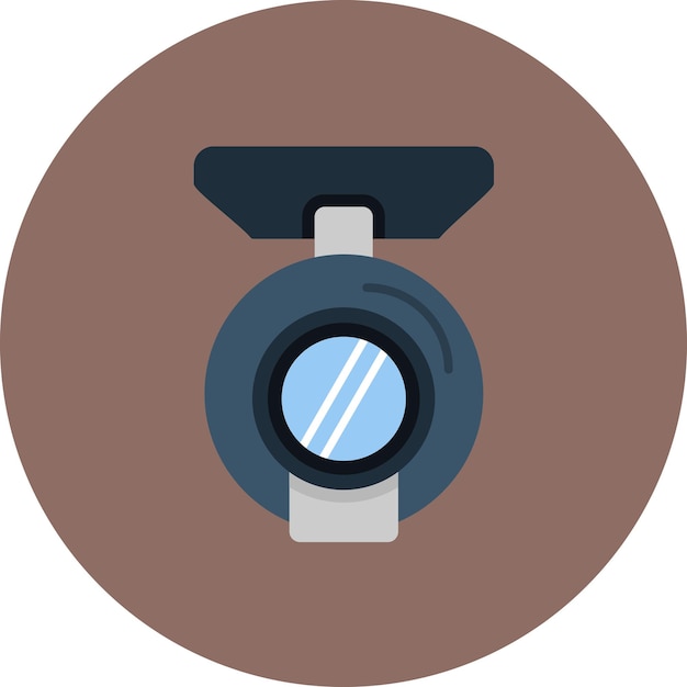 Vector cctv flat illustration