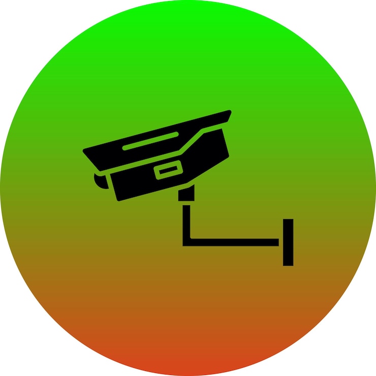 वेक्टर cctv आइकन