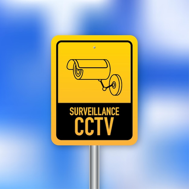 Vettore cctv in funzione video di sicurezza ottimo design per qualsiasi scopo