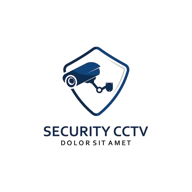 Vettore tecnologia tvcc e modello di logo di sicurezza