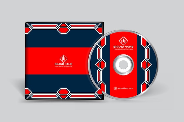 Шаблон дизайна обложки компакт-диска