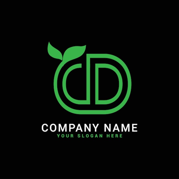 Cd dcc naturalleavesecobotanical Letter-logo
