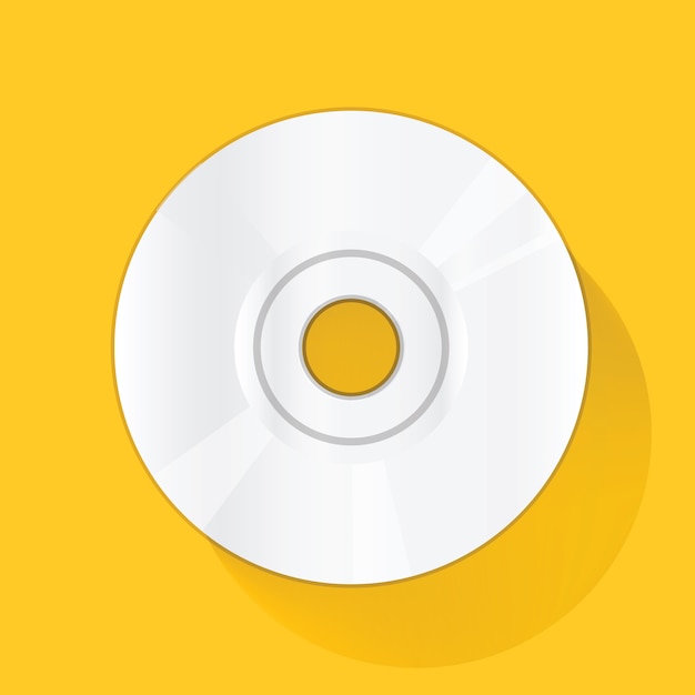 CD Disc con Illustration Vector