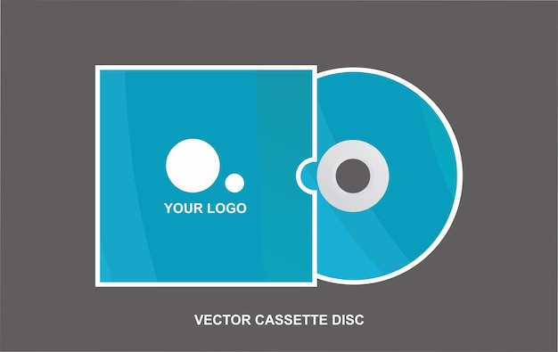 Un disco cd con il logo per il tuo logo.