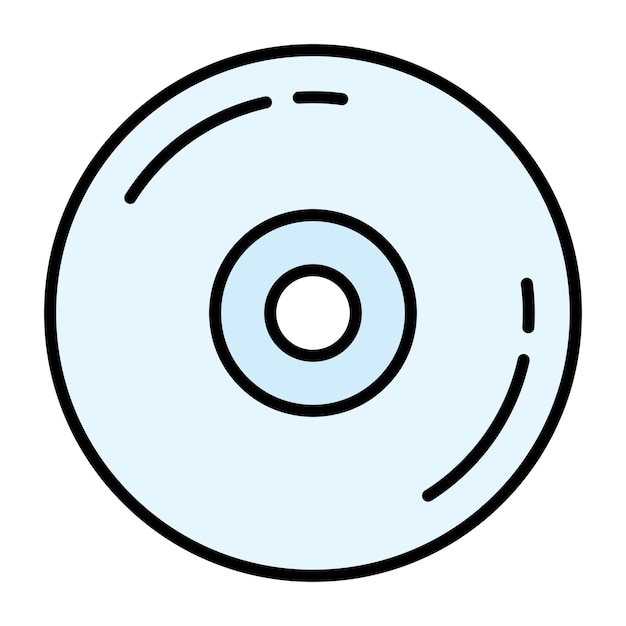 Vector cd flat illustration