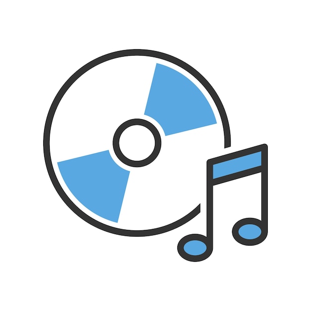 Cd icon from music and media collection vector on trendy style for design and print