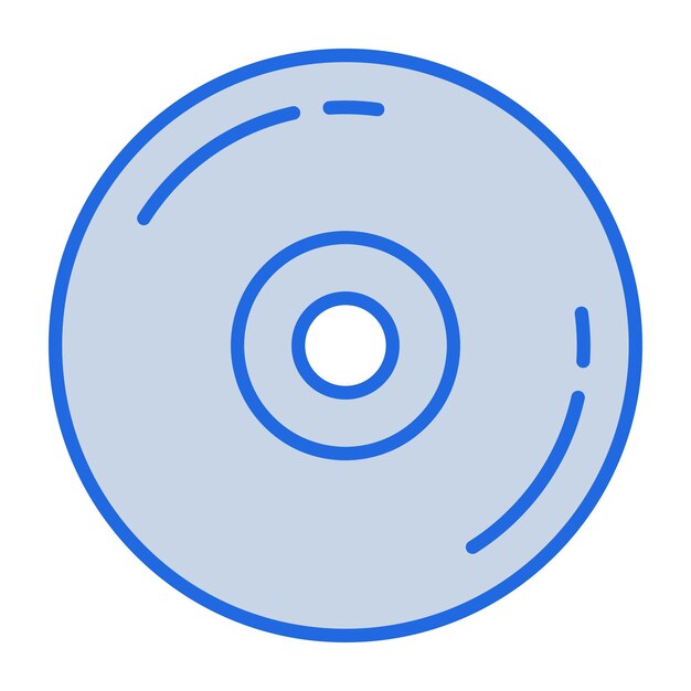 CD-illustratie in blauwe toon
