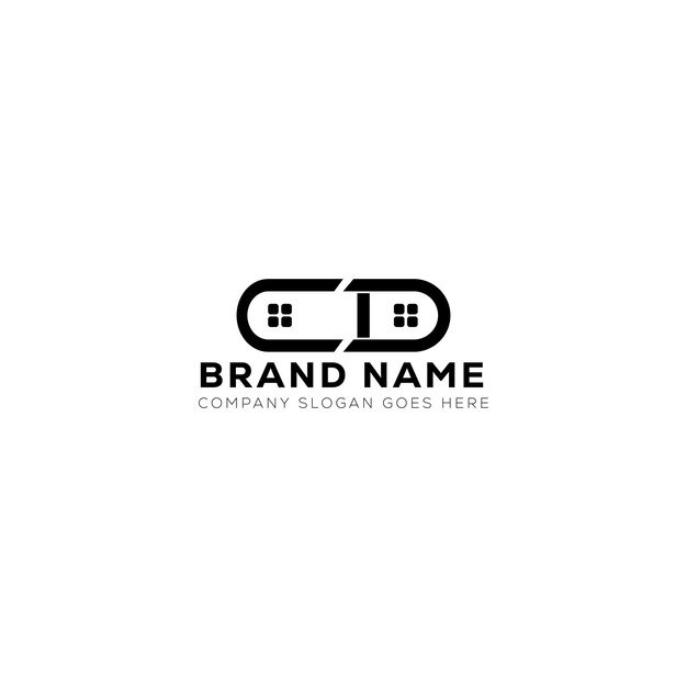 Vector cd letter creative real estate vector logo design cd creative initials letter logo concept