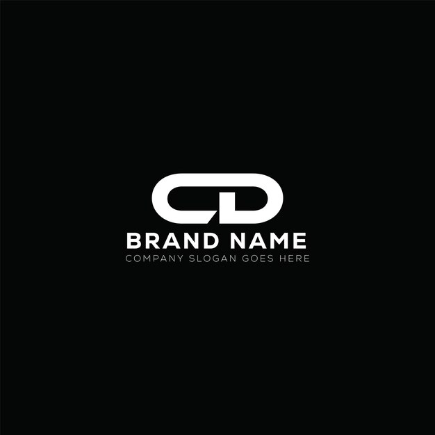 Vettore cd letter logo design cd business e real estate monogramma logo modello vettoriale