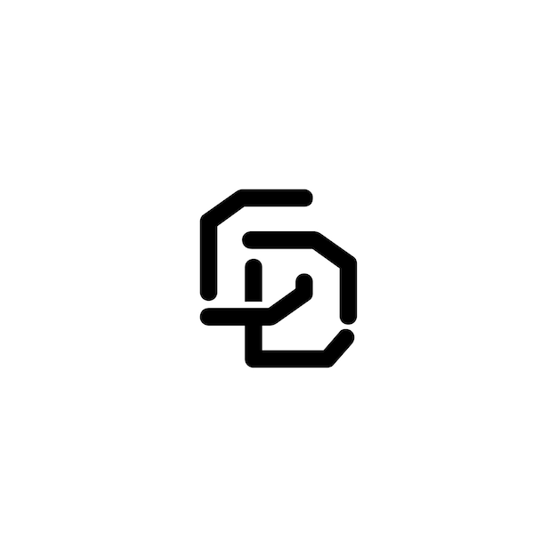 CDモノグラムロゴ デザイン文字 テキスト名 シンボル モノクロロゴタイプ アルファベット文字 シンプルロゴ