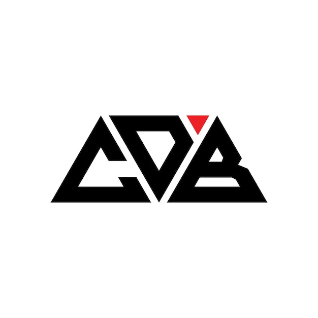 cdb triangle letter logo design with triangle shape cdb triangle logo design monogram cdb triangle vector logo template with red color cdb triangular logo simple elegant and luxurious logo cdb