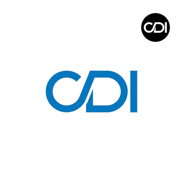 CDI Letter Monogram Logo Design (ontwerp van het logo van het lettermonogram van het CDI)