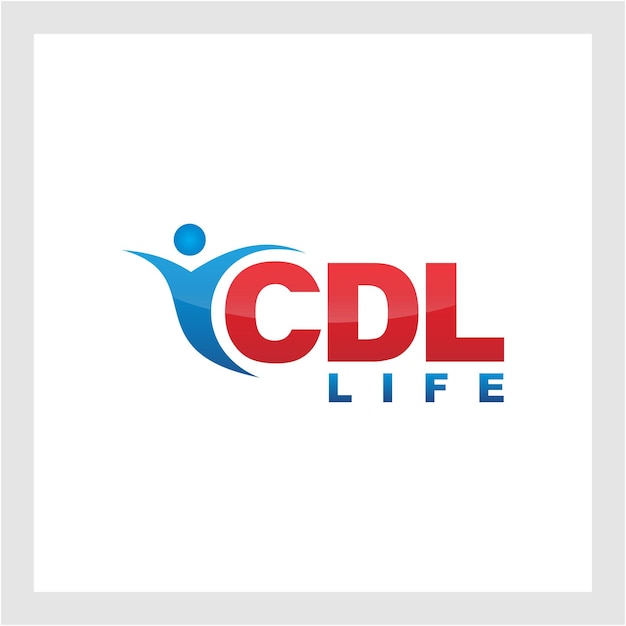 CDL Logo Branding Letter Vector grafisch ontwerp Handig als app pictogrammen alfabet combinaties clipar